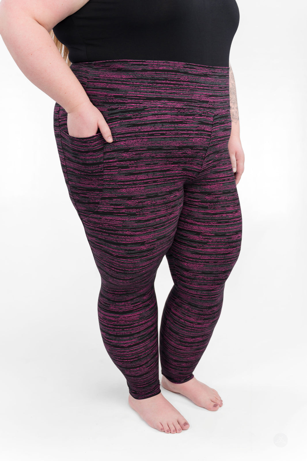Berry Opal High-Waisted Pocket Leggings