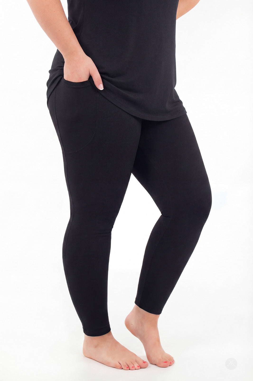 Black Pocket Leggings