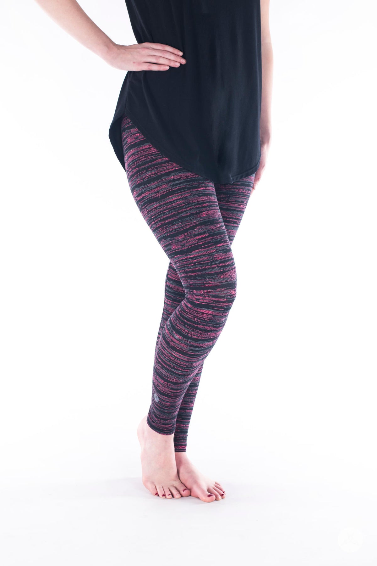 SweetLegs Vault - Signature Leggings patterned leggings modeled with a black tunic