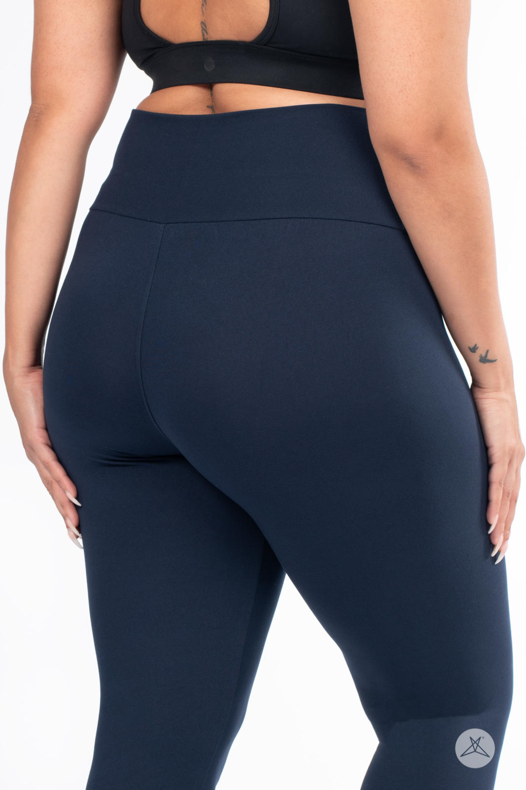 Navy High-Waisted Leggings