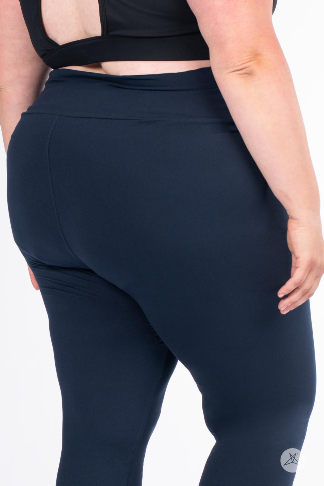 Navy High-Waisted Leggings