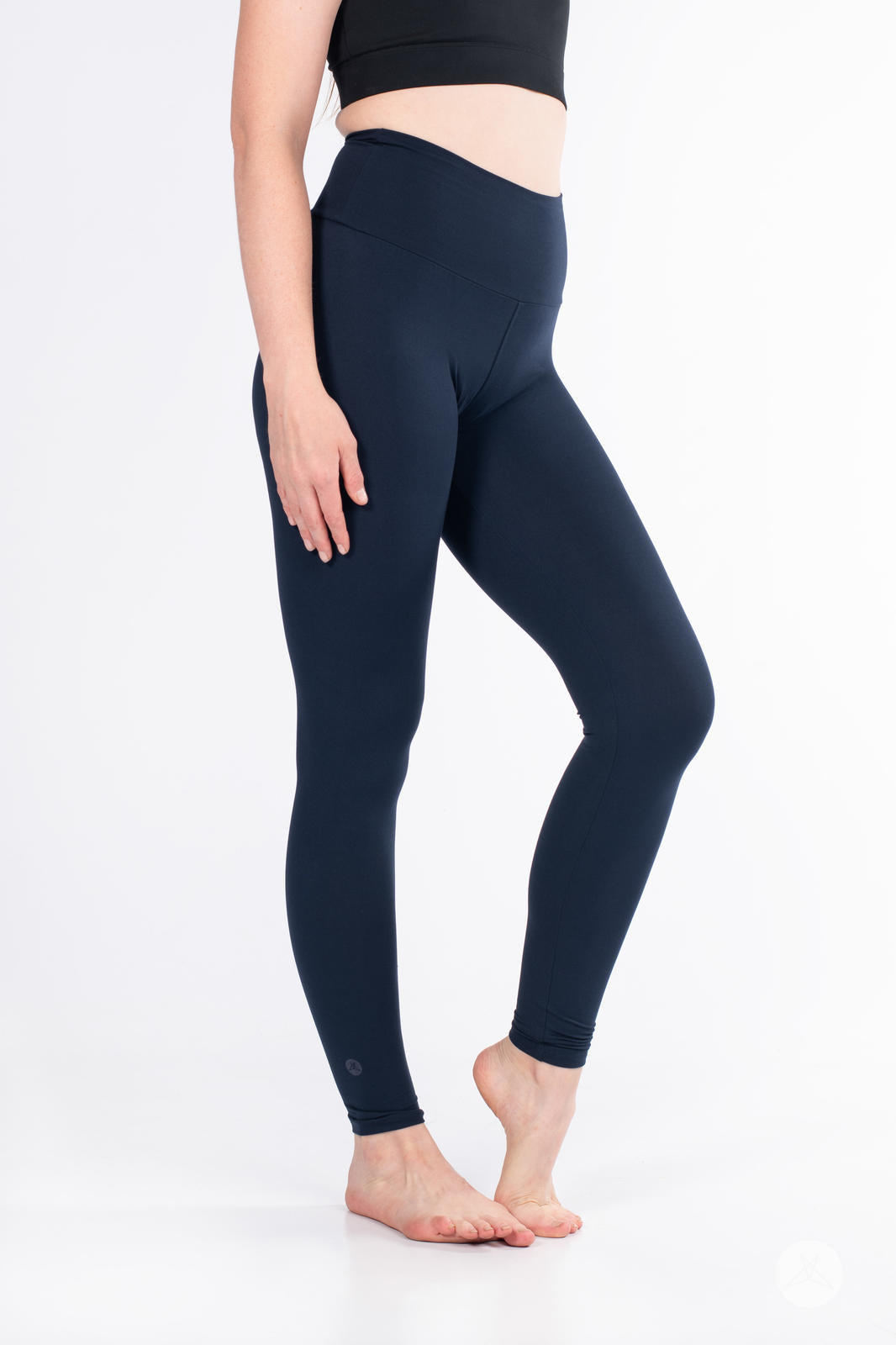Navy High-Waisted Leggings