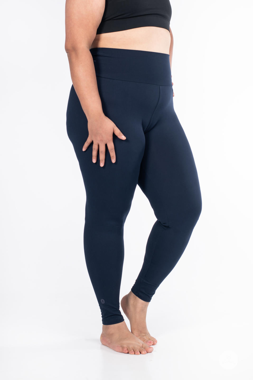 Navy High-Waisted Leggings