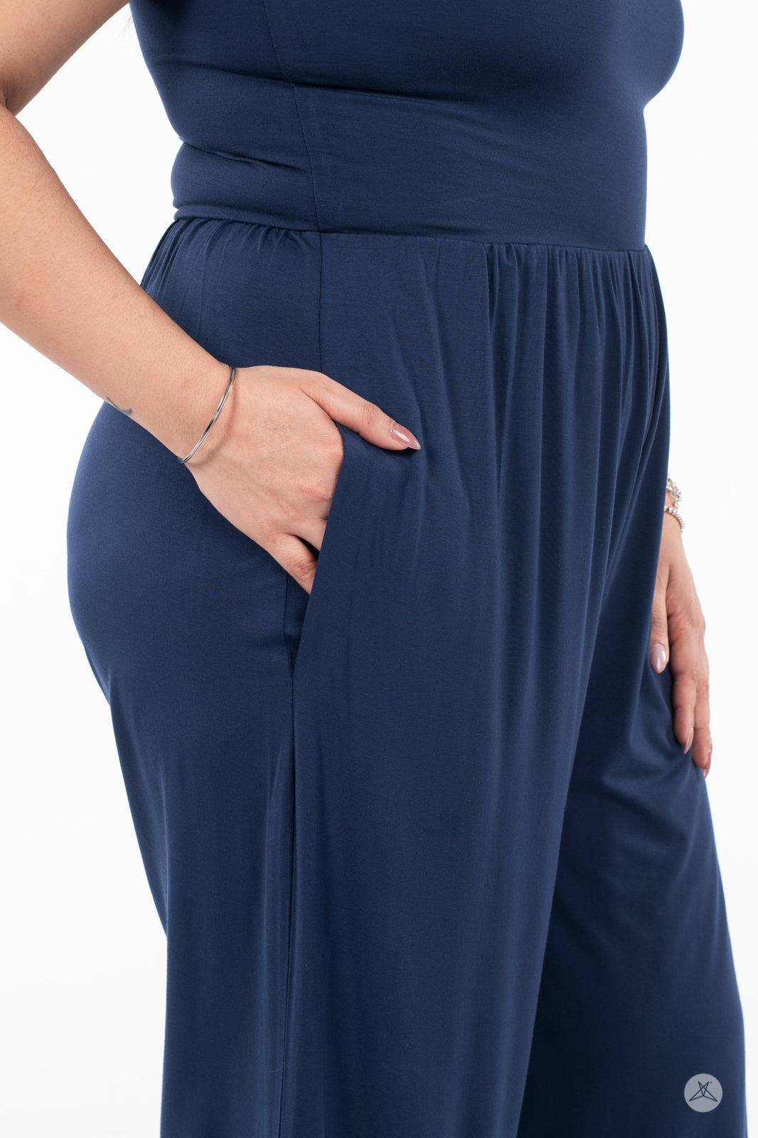 Cropped Wide Leg Jumpsuit