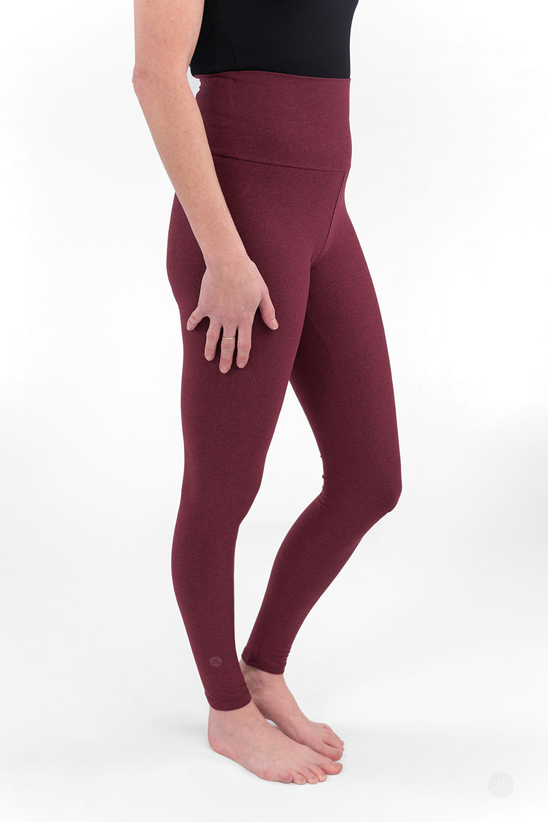 Maroon Fade High-Waisted Leggings