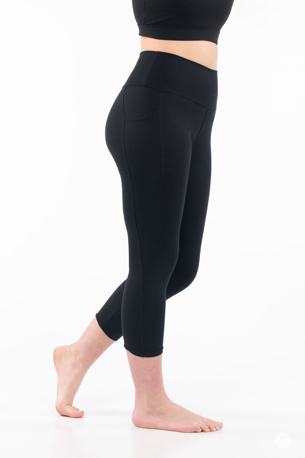 High-Waist Pocket Crops