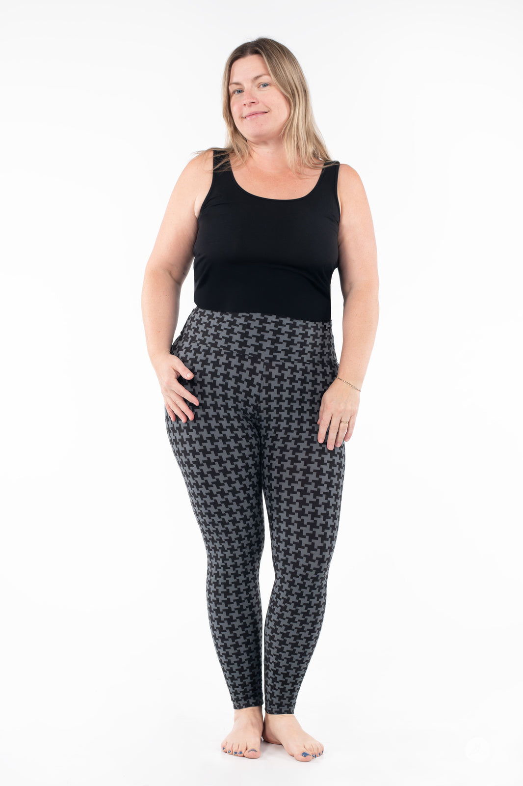 Gone Geometric High-Waisted Leggings