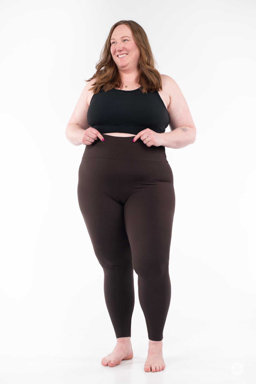 Espresso High-Waisted Leggings