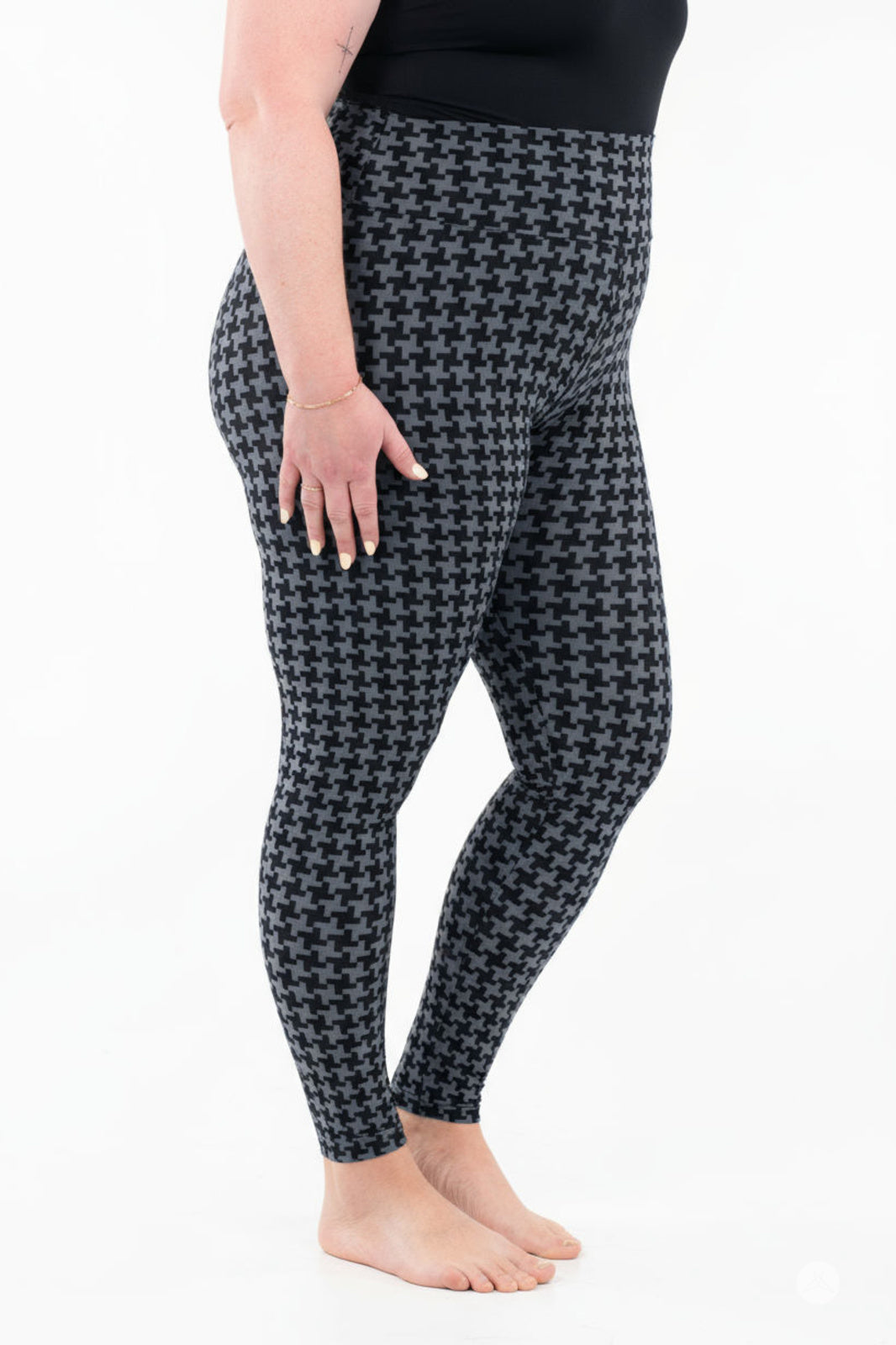 Gone Geometric High-Waisted Leggings