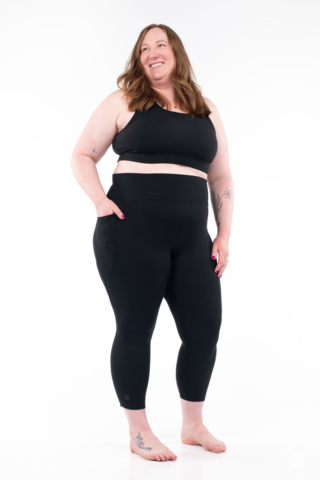 High-Waist Pocket Crops