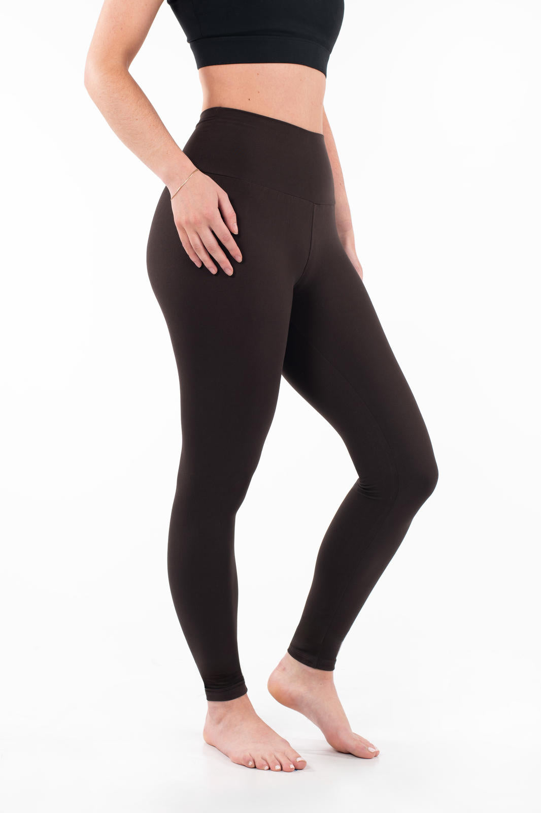 Espresso High-Waisted Leggings