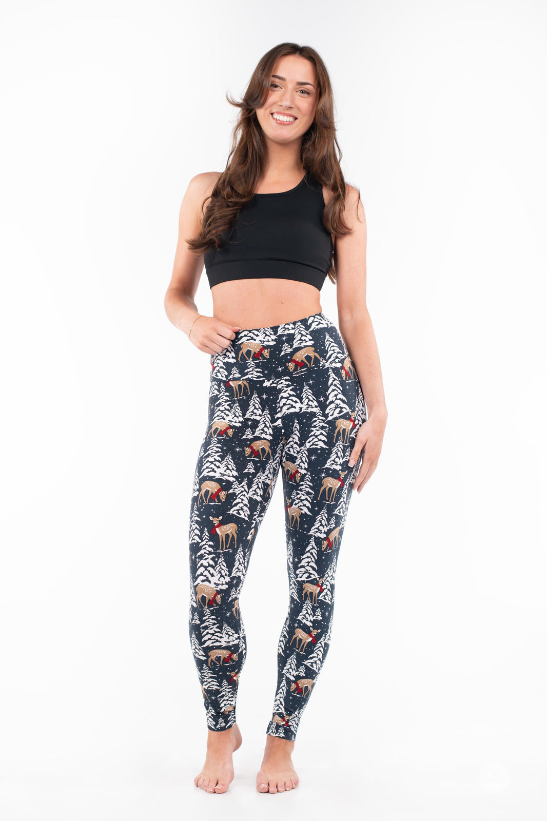 Snow Cute High-Waisted Leggings