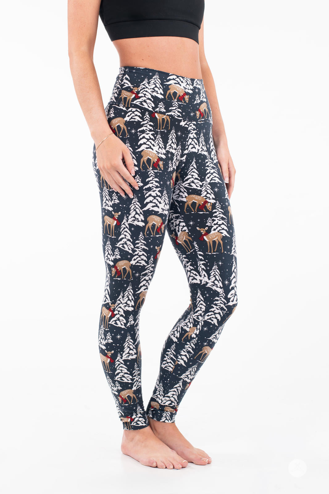 Snow Cute High-Waisted Leggings