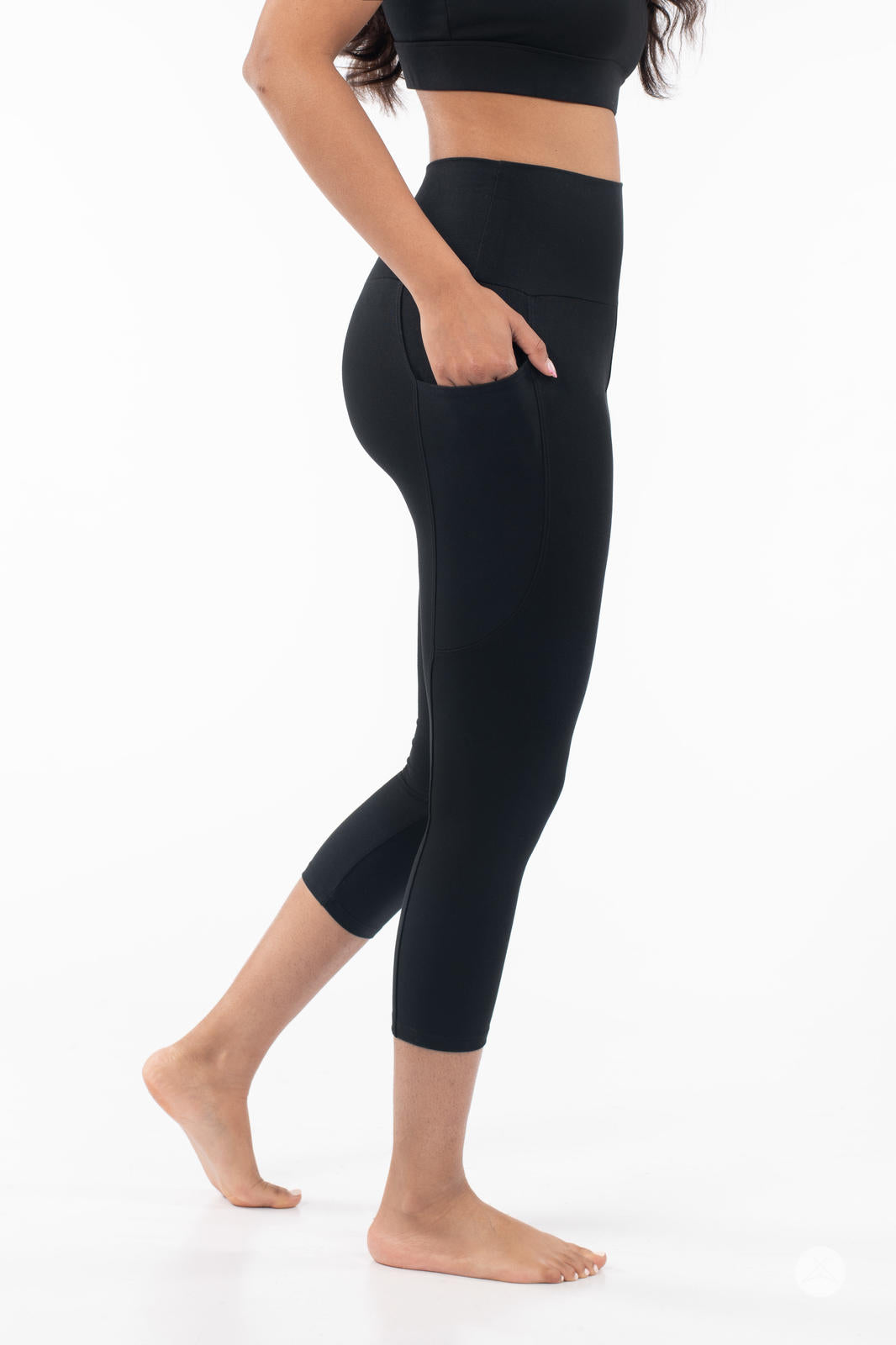 High-Waist Pocket Crops