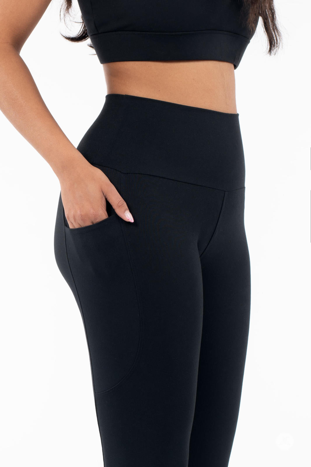 High-Waist Pocket Crops