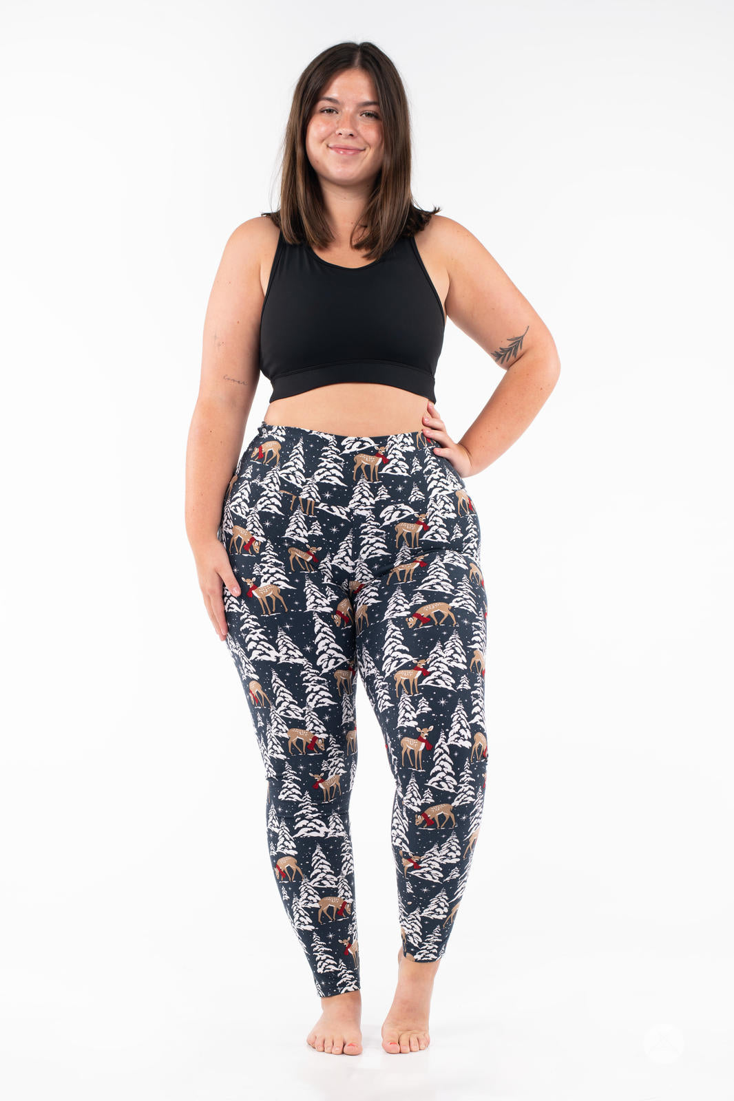 Snow Cute High-Waisted Leggings