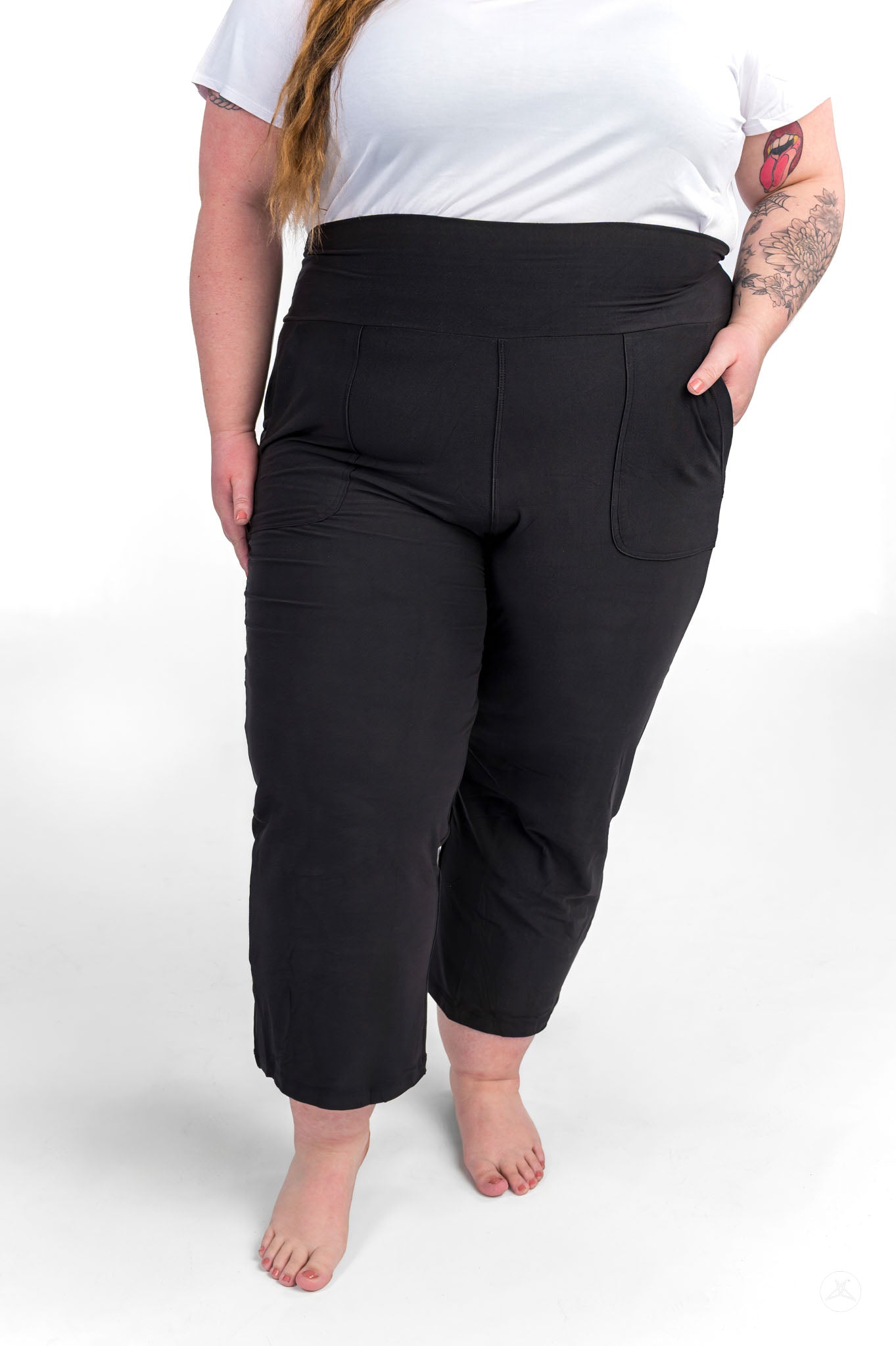 High-Waist Wide Leg Crops