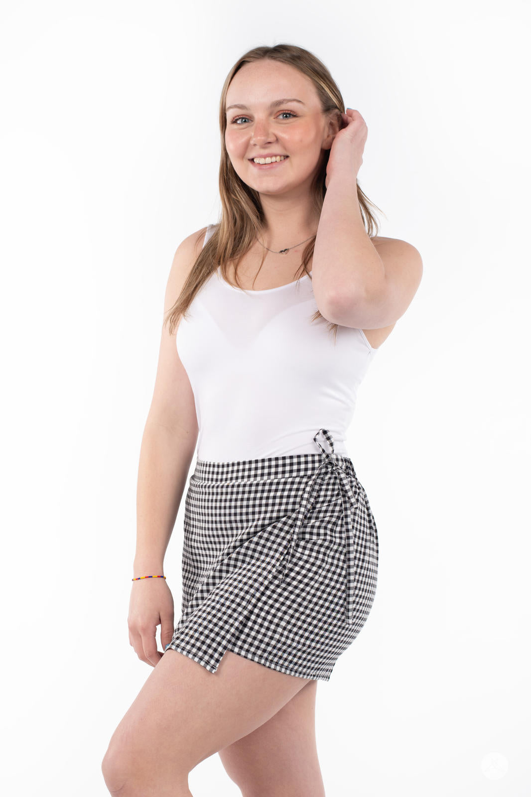 Gingham Skort