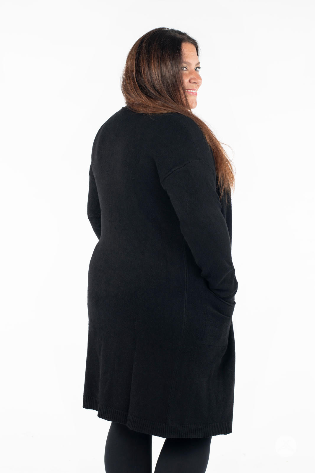 Ultra Soft Open Cardigan Black