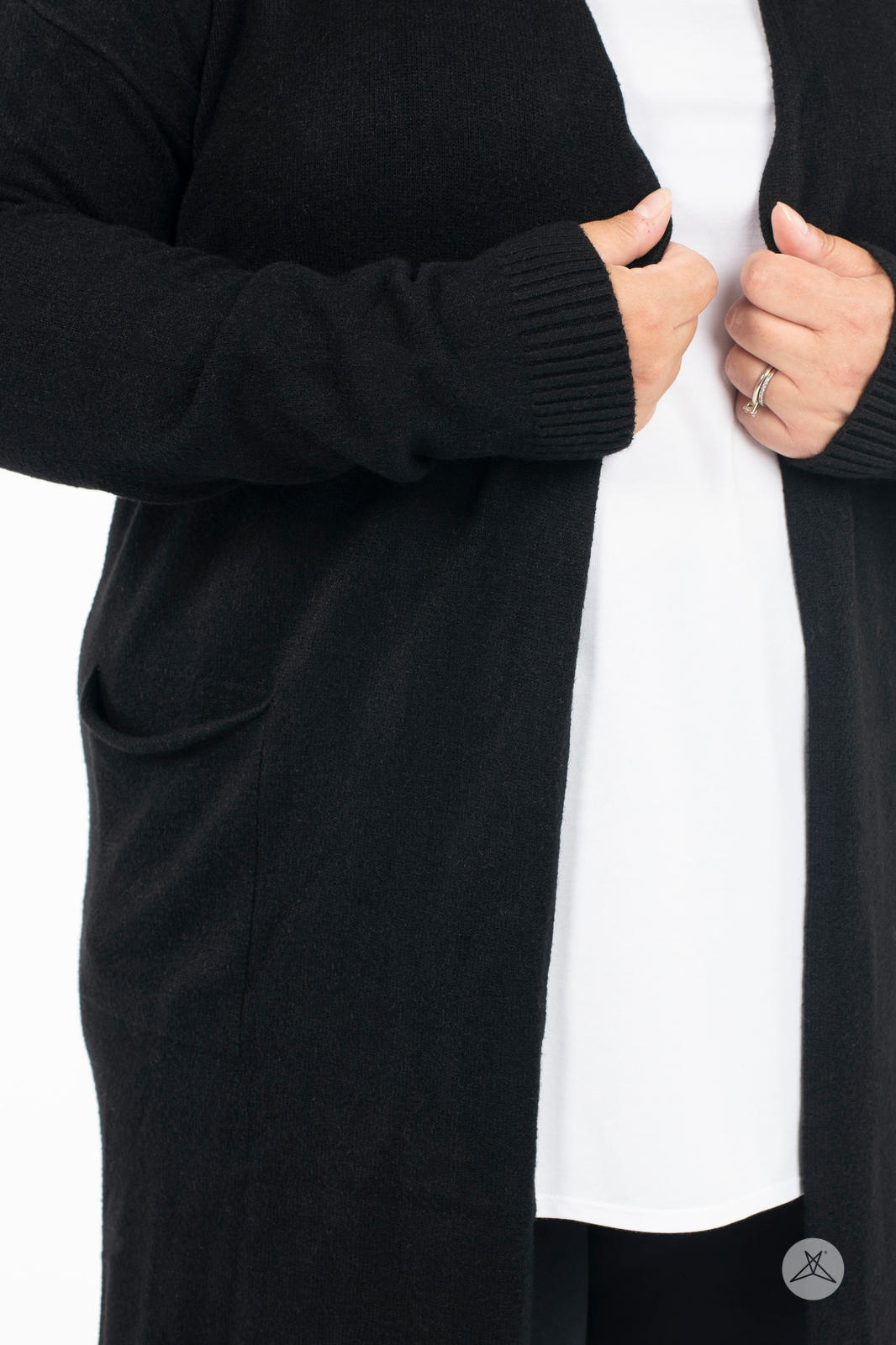 Ultra Soft Open Cardigan Black