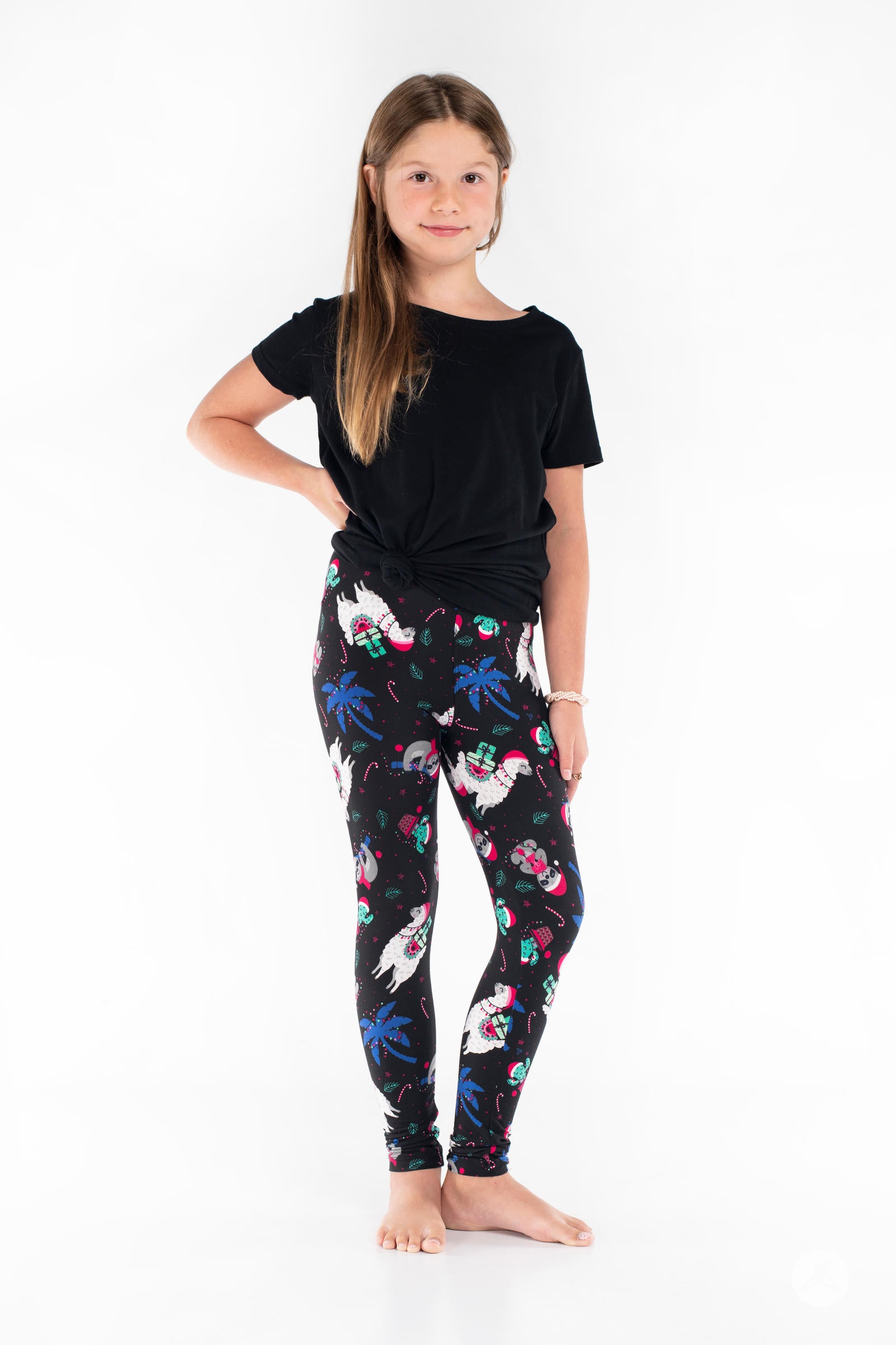 Deck The Palms kids leggings