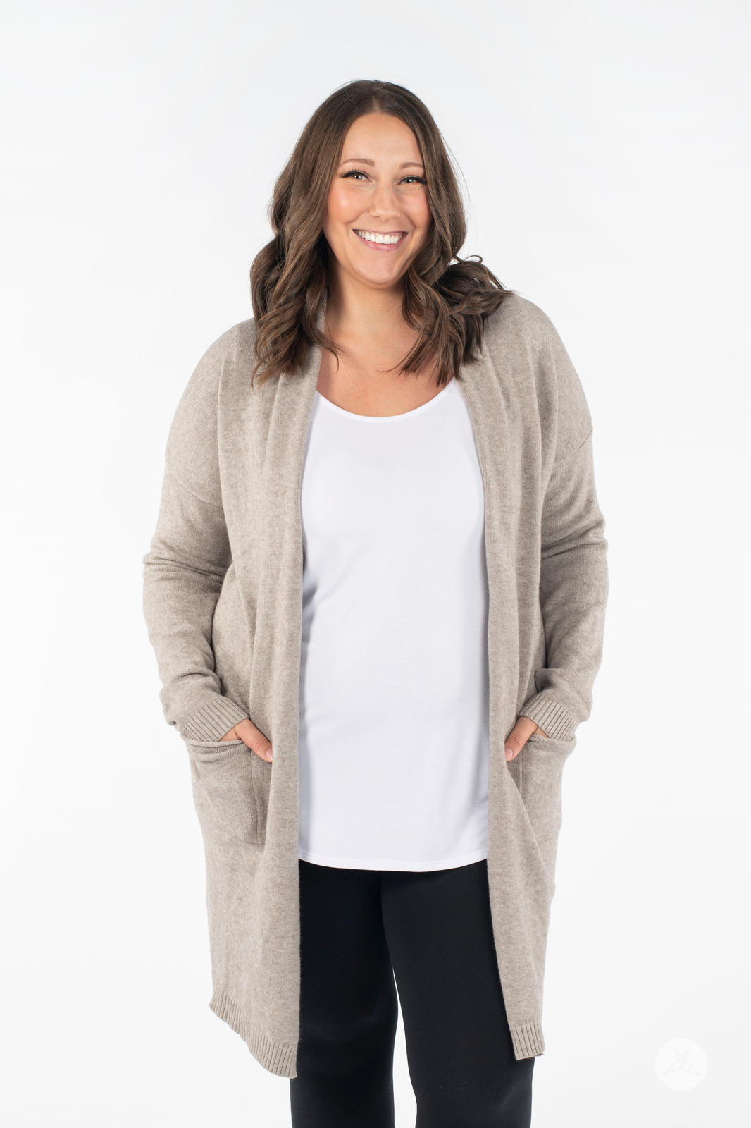 Ultra Soft Open Cardigan Oatmeal