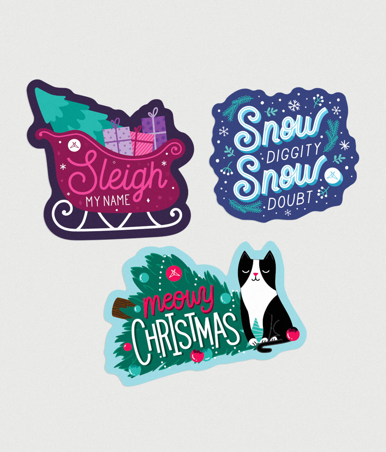 Meowy Christmas Sticker Pack