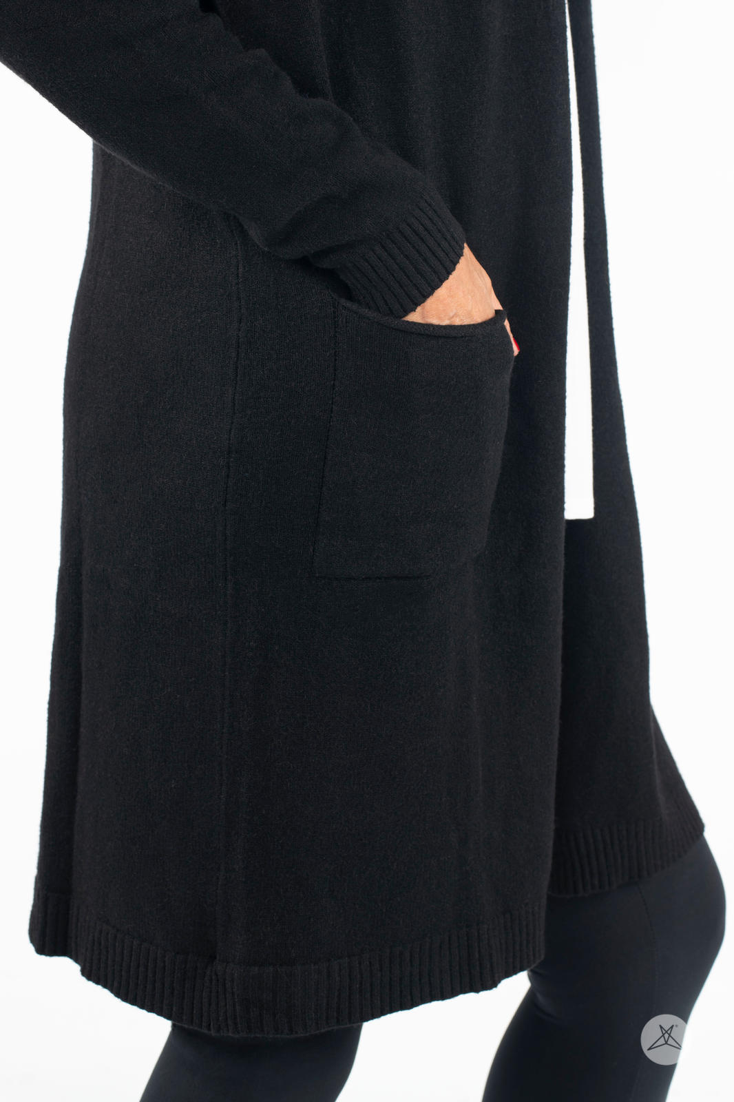 Ultra Soft Open Cardigan Black
