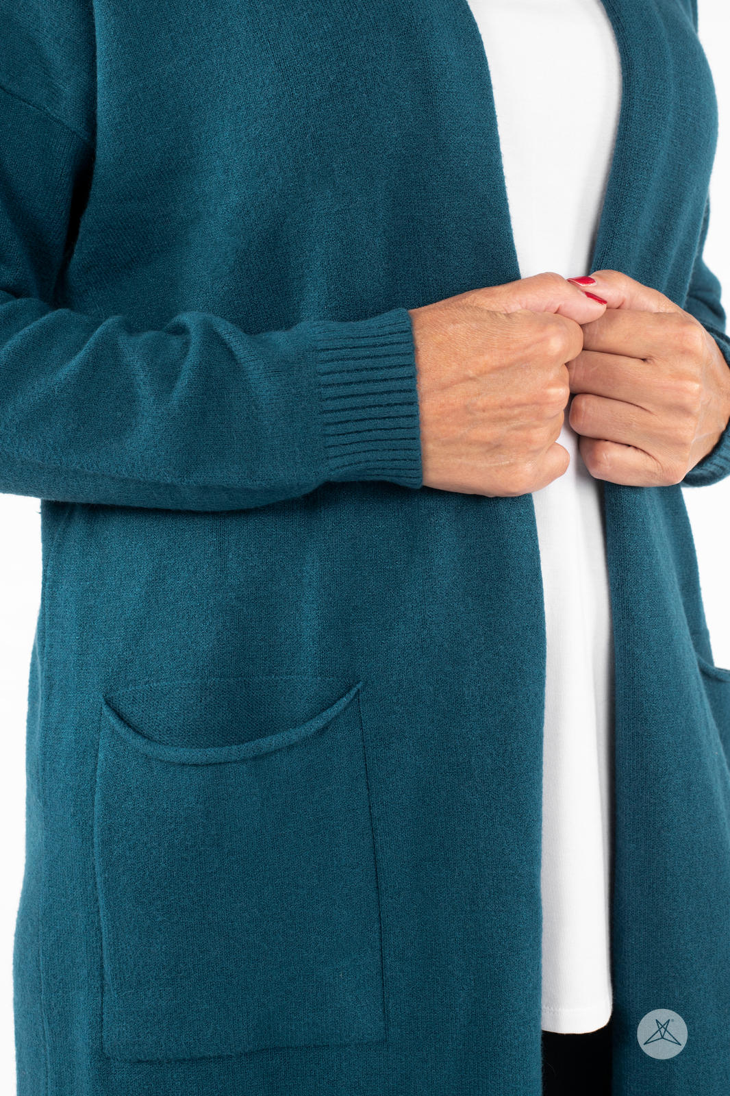 Ultra Soft Open Cardigan Northern Sea