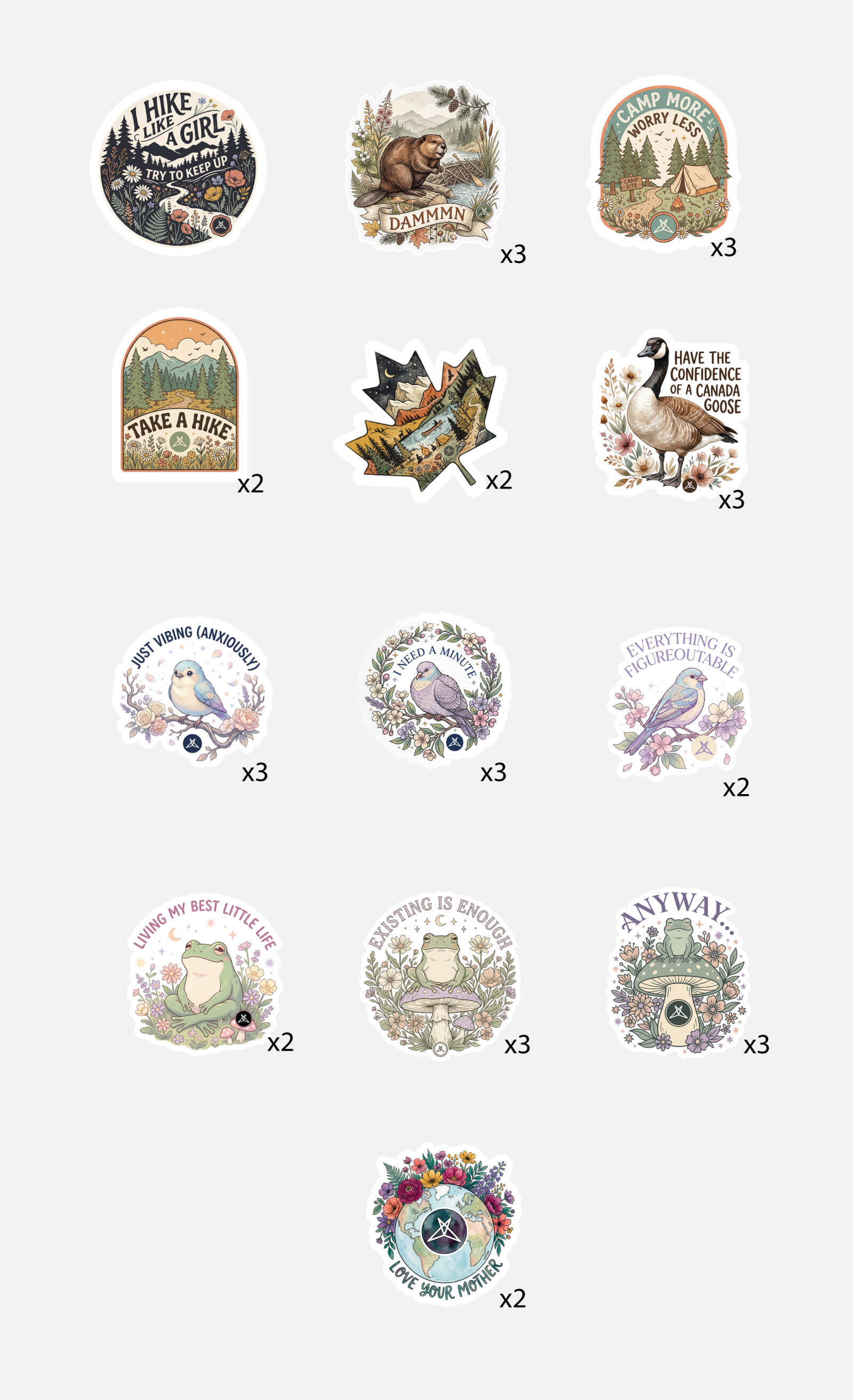 Nature Lover Sticker 32 Pack