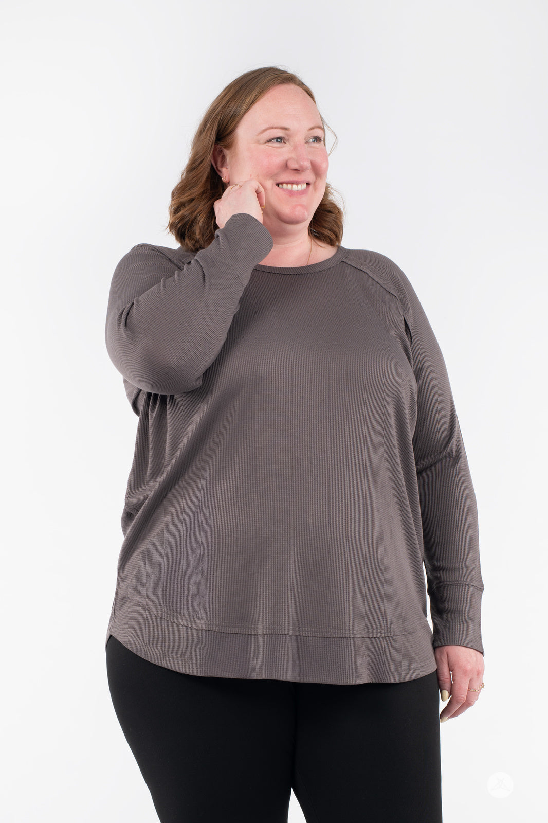 Waffle Long Sleeve – Soft Waffle-Knit Everyday Tee | SweetLegs