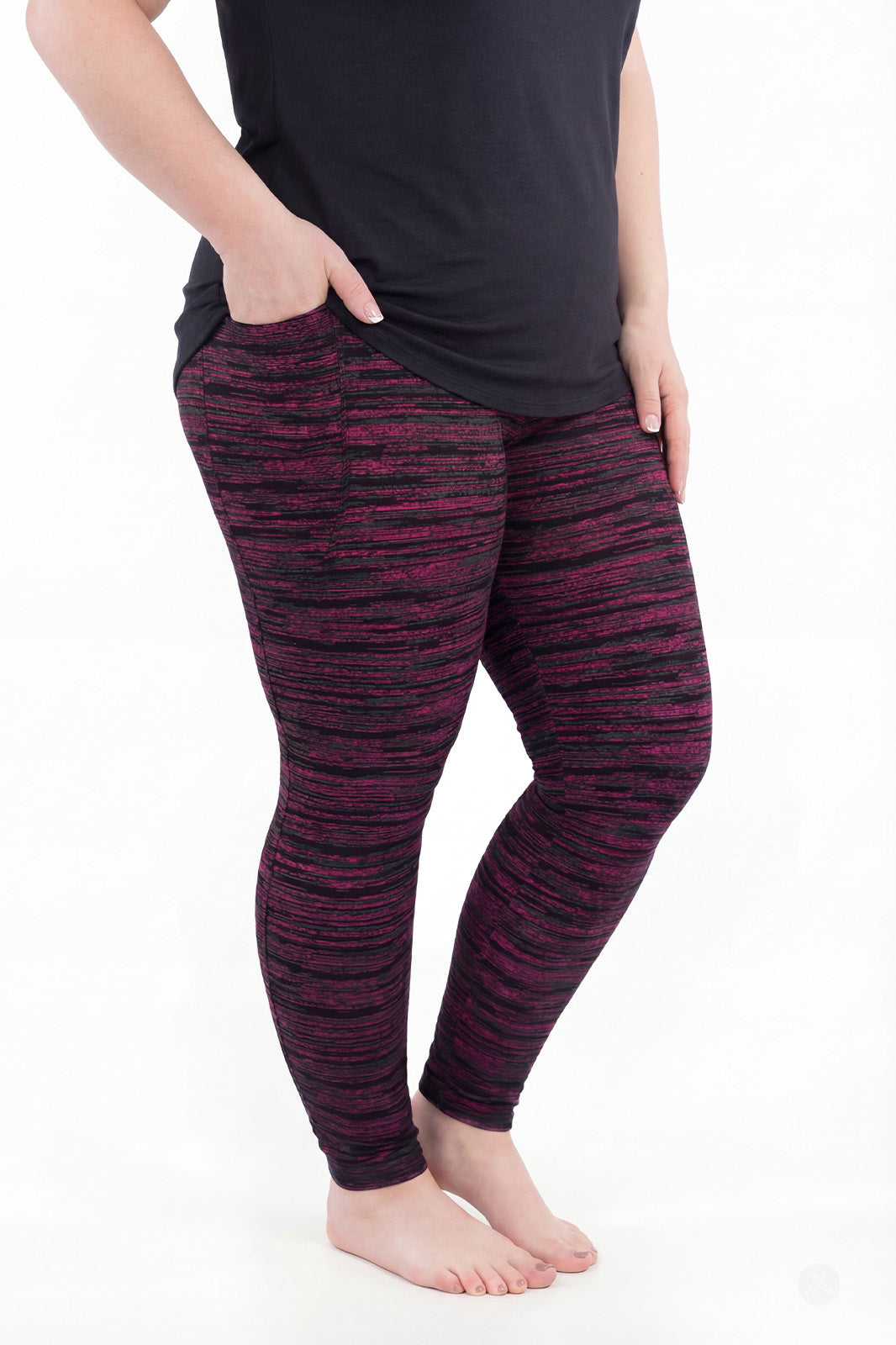 Berry Opal Pocket Leggings | SweetLegs – SweetLegs Clothing Inc.