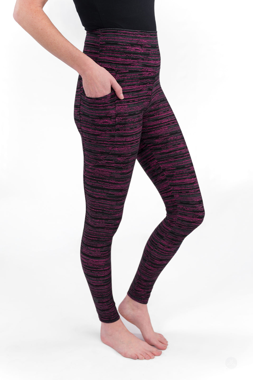 Berry Opal High-Waisted Pocket Leggings