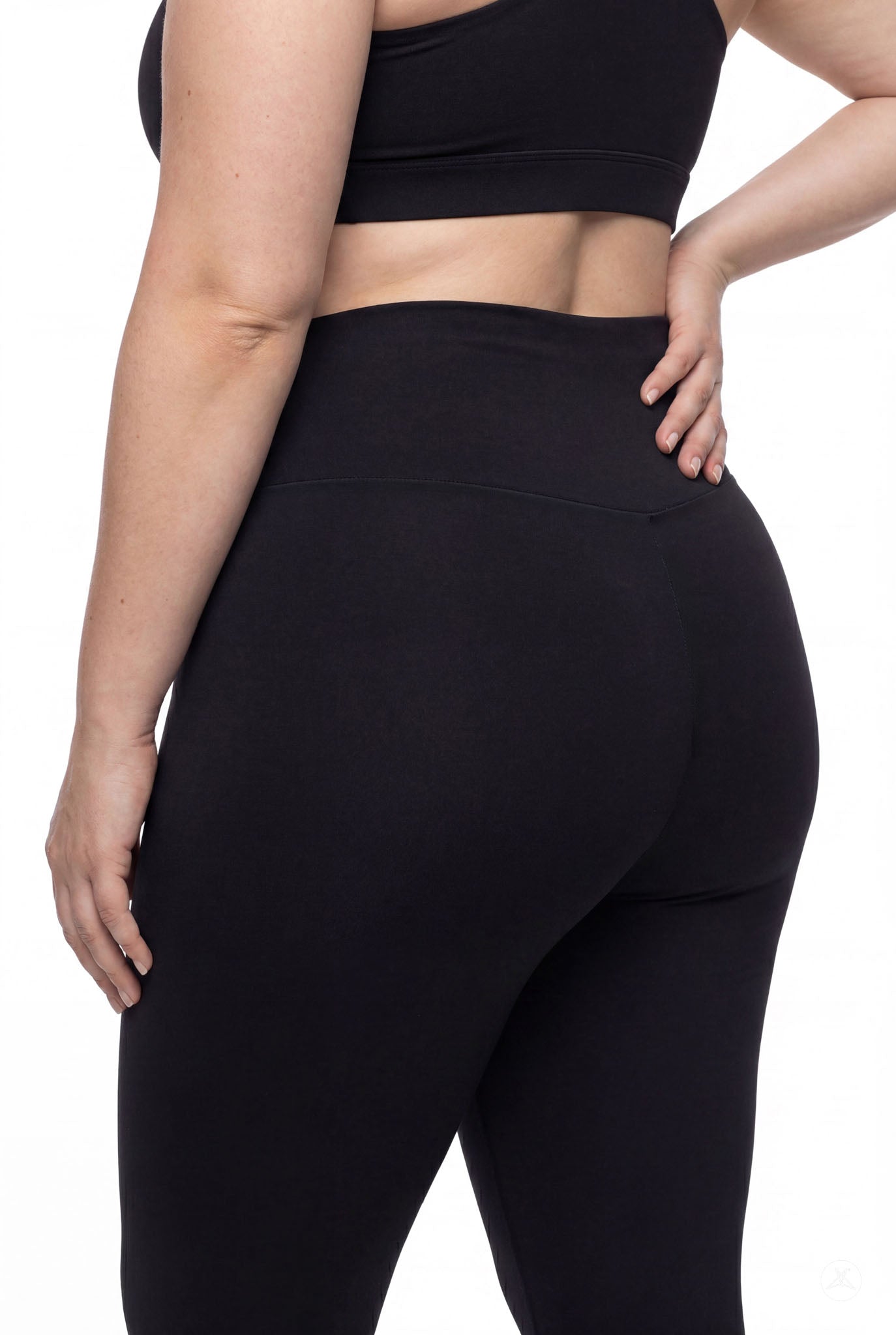 Black High-Waisted Crops