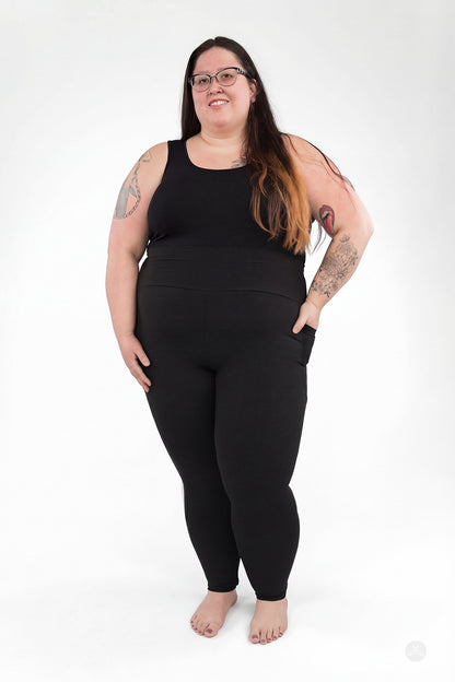 Black High-Waisted Pocket Leggings