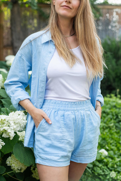 Linen Blend Shorts - Spring Looks