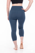 Seaport Blue High-Waisted Crops