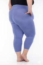 Periwinkle Blue High-Waisted Crops