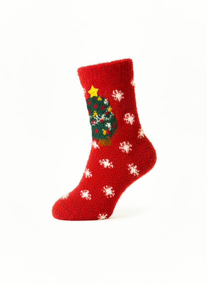 Fuzzy Festive Sock