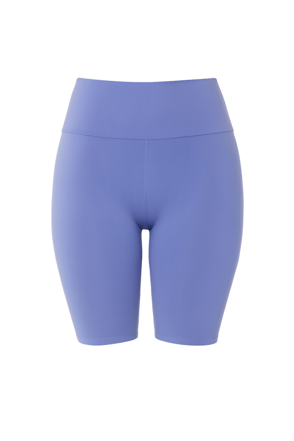 Solid High-Waisted Biker Shorts