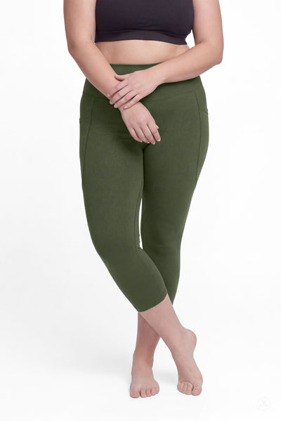 Cedar High-Waisted Pocket Crops - 