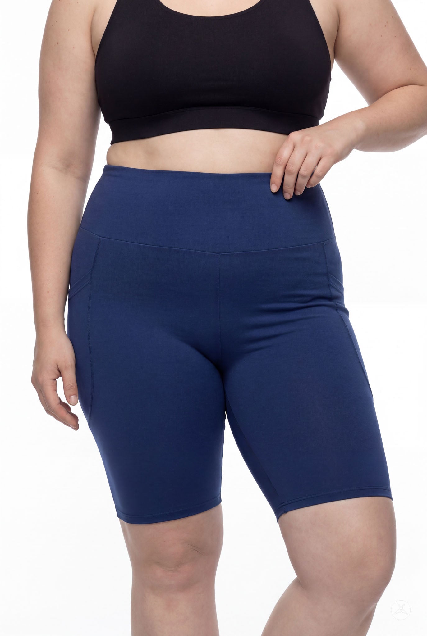 Still Water High-Waisted Pocket Biker Shorts