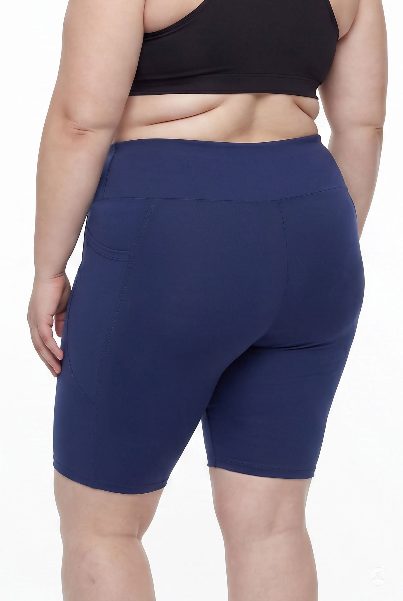 Still Water High-Waisted Pocket Biker Shorts