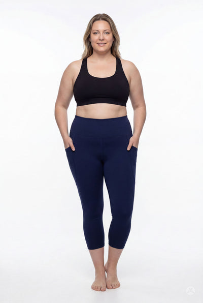 Still Water High-Waisted Pocket Crops - Pocket Leggings + Crops