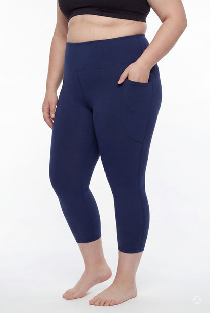 Still Water High-Waisted Pocket Crops