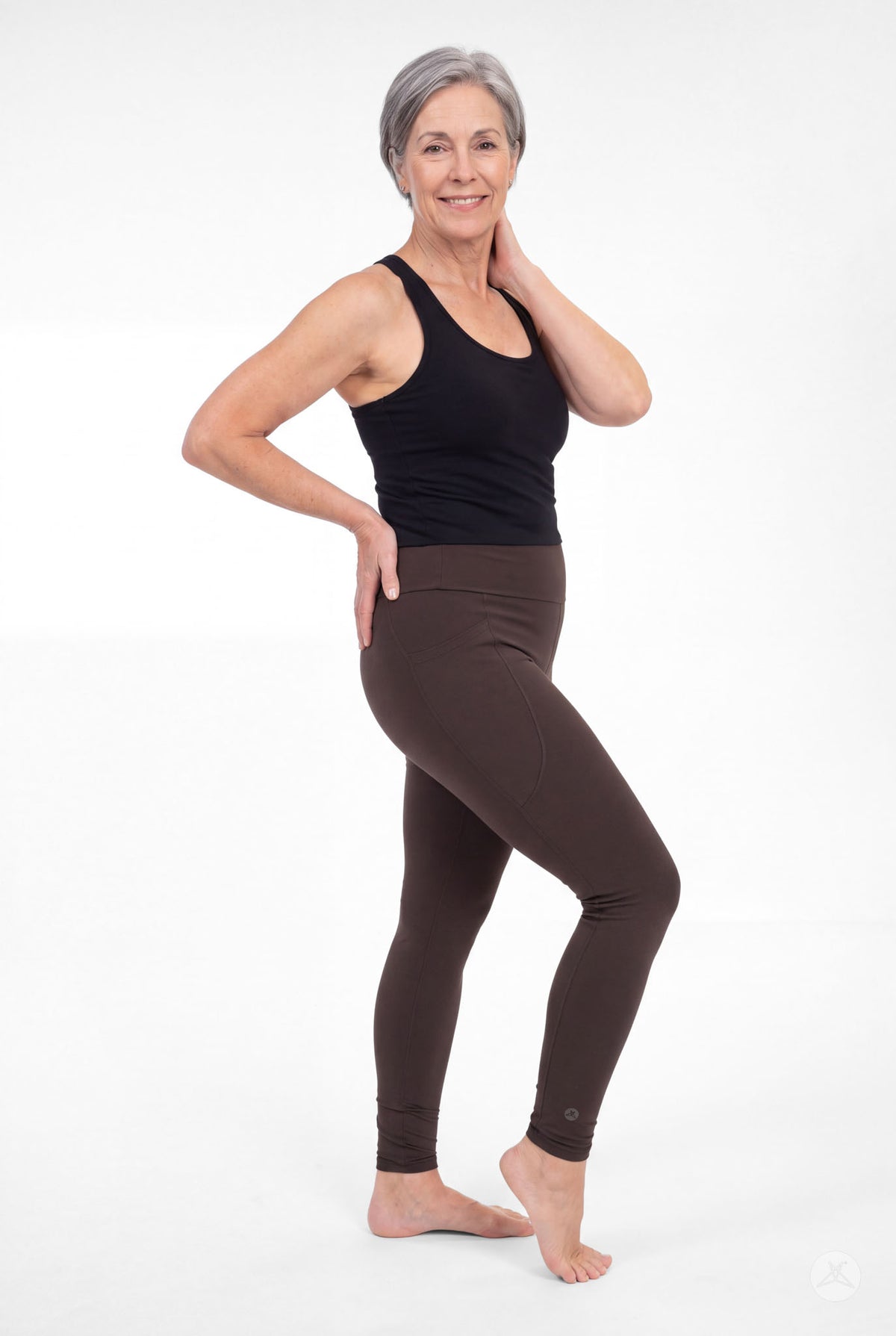 Espresso High-Waisted Pocket Leggings