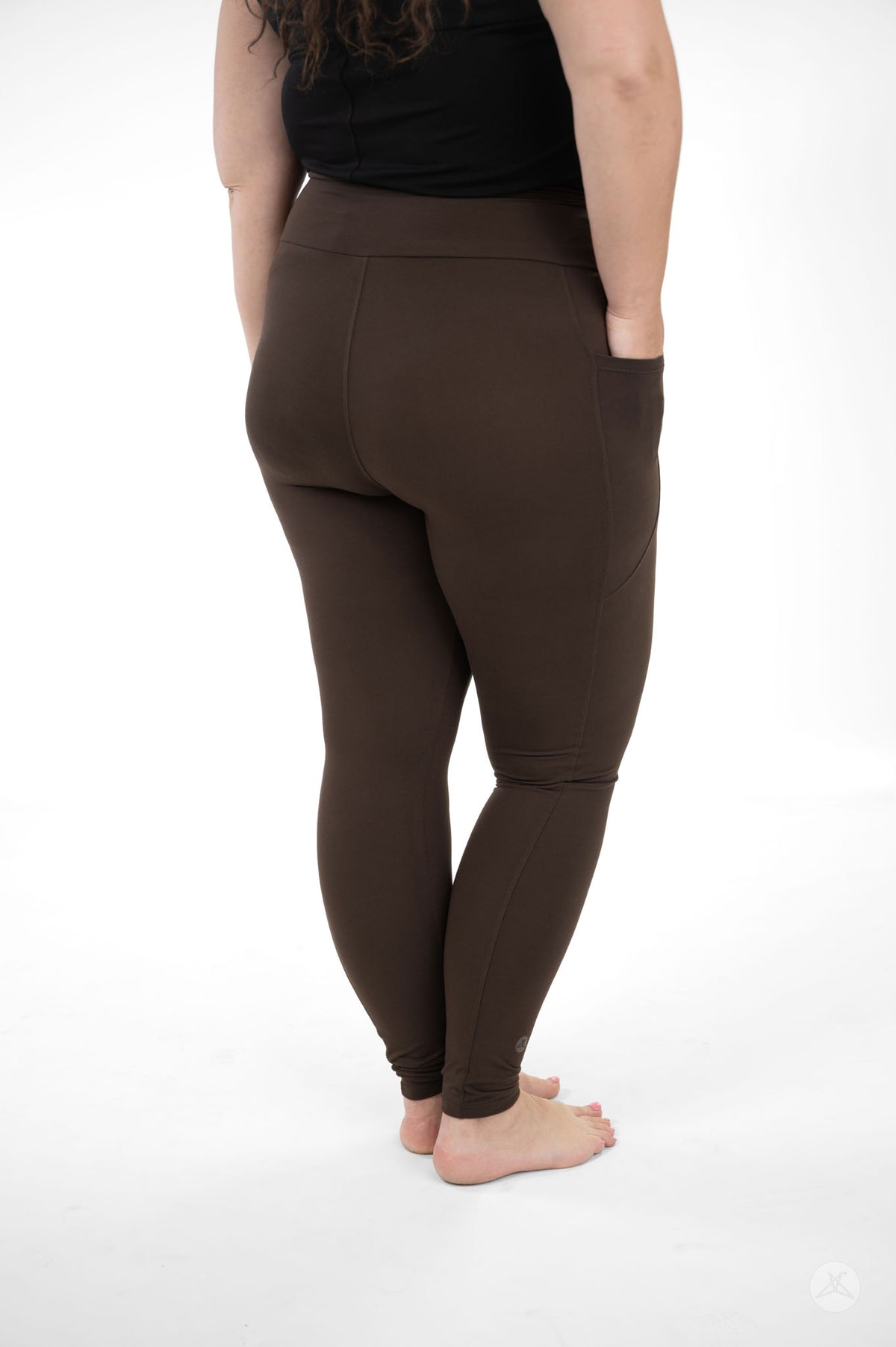 Espresso High-Waisted Pocket Leggings