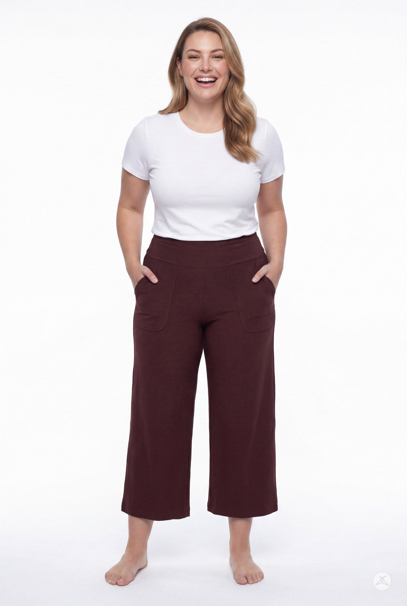 High-Waist Wide Leg Crops