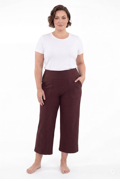 High-Waist Wide Leg Crops