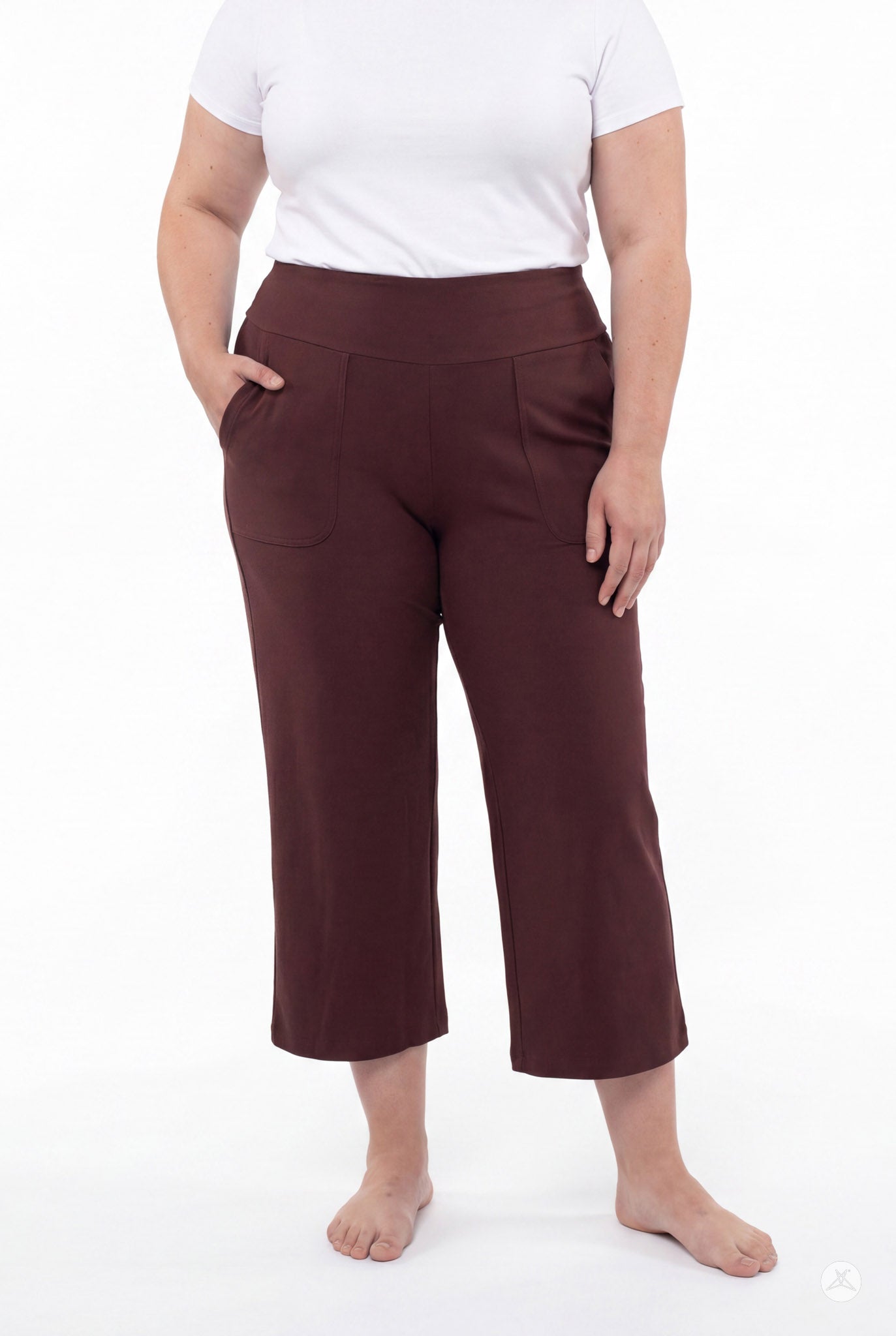 High-Waist Wide Leg Crops